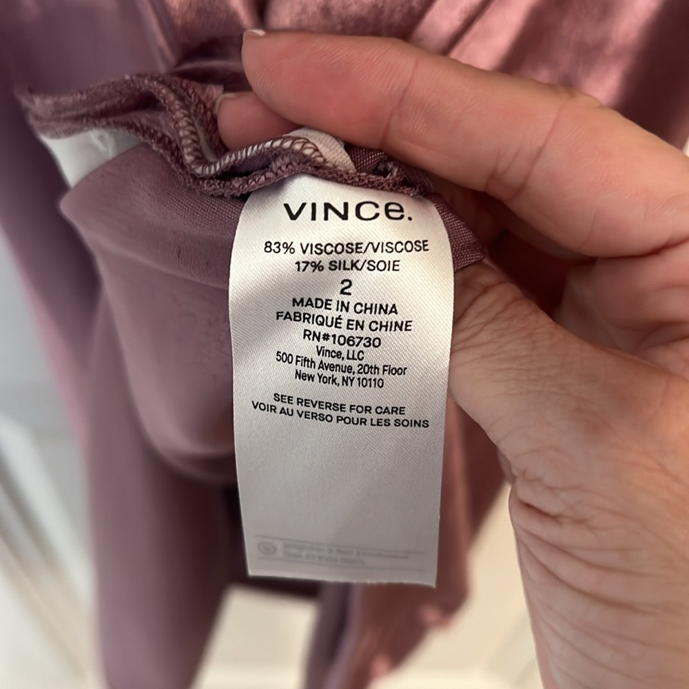 Vince pink velvet skirt - Picture 9 of 10